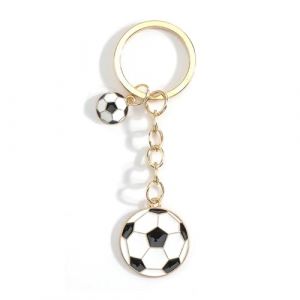 Porte-Cl&eacute;s Football, Porte Cl&eacute; Foot Personnalis&eacute;, Accessoire Voiture, Cadeau Rigolo Couple, Cadeau Anniversaire Femme, Maison Pour Sportive Porte Cle De (Football) (luoximan, neuf)