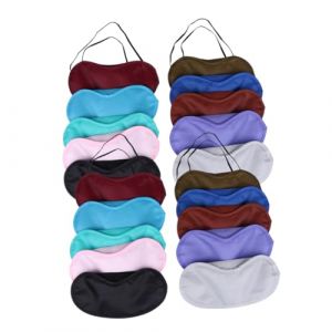 DEARMAMY 21 Pièces Masque Bandeaux Yeux Multicolores pour Jeux Voyages Accessoire de Relaxation pour Paisible à Maison Déplacement (Liiane, neuf)