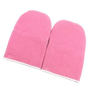 1 paire de gants de travail en cire paraffine, mitaines bain en cire, mitaines en coton doux, kit soins hydratants pour les mains, gants paraffine r&eacute;utilisables pour un usage en salon (HonglingLtd, neuf)