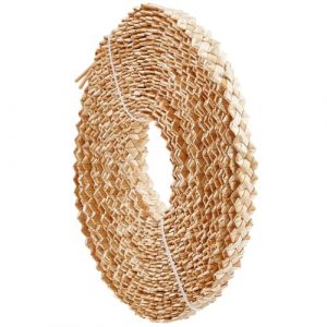 BENECREAT Ruban de Paille de Bl&eacute; de 10 m pour la Fabrication de Chapeaux Ruban Tress&eacute; en Paille de 15mm de Large pour la Fabrication de Chapeaux et D'Accessoires Artisanaux Couleur Amande Blanchie (BENECREAT FR BOUTIQUE, neuf)
