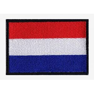 Patche &Eacute;cusson Pays Bas Drapeau Hollandais Patch Brod&eacute; A Coudre (Naga.Hitam, neuf)