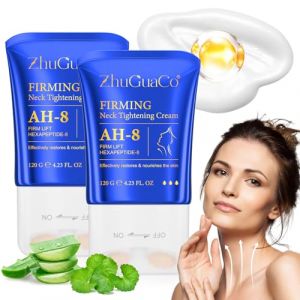 AH-8 Firming Neck Cream,Crèmes de levage du cou pour resserrer et hydrater la peau avec rouleau de massage, crème de cou AH-8 pour la peau crepée, réduire les rides pour les hommes et les femmes (YUESHI, neuf)