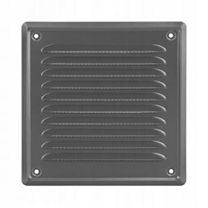 Grille d'a&eacute;ration - Grille Aeration rectangulaire 14x14 cm - Grille Aeration Exterieur - Grille Ventilation - V&eacute;tiver m&eacute;tallique - a Grillage pour moustiquaire - Grille Murale en Filet (ADGOsklep, neuf)