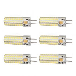 Garosa 6pcs GY6.35 Ampoule LED, 7W 700lm 72 LED Ampoules Lustre Économie D'énergie LED Ampoule de Maïs pour éclairage Suspendu à la Maison, Applique Murale, Éclairage Paysager(#1) (Amoq313, neuf)