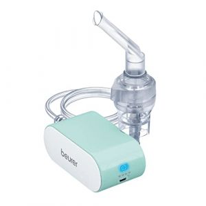Beurer SR IH 1 Inhalateur avec batterie pour le traitement des voies respiratoires sup&eacute;rieures & inf&eacute;rieures, en cas de rhume & d'asthme, silencieux & portable (Pierre Philosophale, neuf)