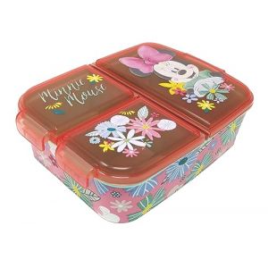 Theonoi Boîte repas pour enfant - Boîte à déjeuner pour enfant avec compartiments - Boite (Minnie Mouse) (Theonoi, neuf)