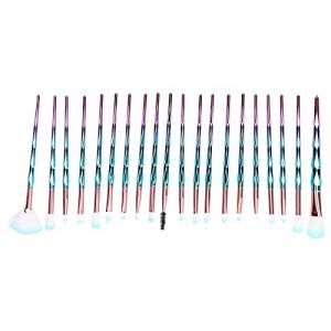 Ensemble de pinceaux de maquillage professionnels, en fibres synth&eacute;tiques, pour fard &agrave; paupi&egrave;res, poudre de fard &agrave; joues, pour maquilleurs d&eacute;butants, Kit de 20 pi&egrave;ces, mat&eacute;riau ABS (Iueburu, neuf)
