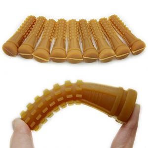 50 pcs Canard Plumeuse Volaille Doigt Plumeuse Volaille Plumer Les Doigts Bâton d'enlèvement De Plumes de Cheveux de Remplacement ( Jaune ) (HopeU5, neuf)