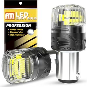 ANTEMOON P21/5W 1157 BAY15D Ampoules LED 12V Super Lumineuses 2800LM 6000K Blanc 1016 1034 2357 Canbus Sans Erreur pour Voiture Feu de Recul Stationnement Arrière Freinage Clignotant, 2 Pièces (Antemoon, neuf)