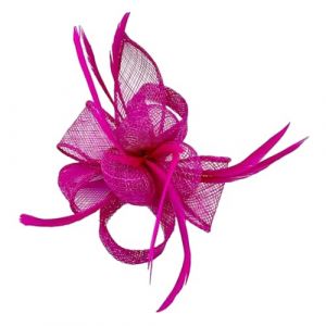 Bibi pour femme, bibi en plumes de fleurs en maille avec clip, couvre-chef vintage &eacute;l&eacute;gant pour mariage, cocktail, rose pour femme, chapeau de f&ecirc;te th&eacute;, accessoires pour cheveux, Fuc (Msocorunws, neuf)