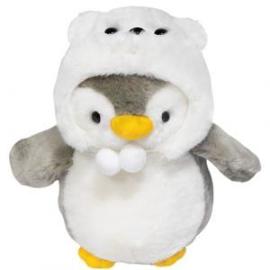 JAWSEU Jouet en Peluche Pingouin, 25cm Poup&eacute;es Kawaii Oreiller Peluche Jouet Pingouin Plush Doll Mignonne Doudou Cadeau d'anniversaire pour Enfants (Haptre, neuf)