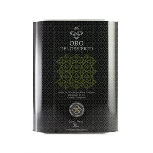 ORO DEL DESIERTO - Huile d'Olive Vierge Extra Espagnole (Vari&eacute;t&eacute; Lech&iacute;n) - Bidon M&eacute;tallique 3 Litres (Oliva Oliva, neuf)