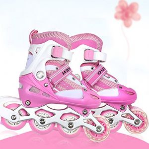 Roller en Ligne, Patin à roulettes, 3en 1 Singer réglables, modifiable Rollers Enfant Patins à Glace réglables 3 en 1 pour Fille et garçon et Femme Rollers en Ligne pour Filles et Garçons avec Roues (Hechheu, neuf)