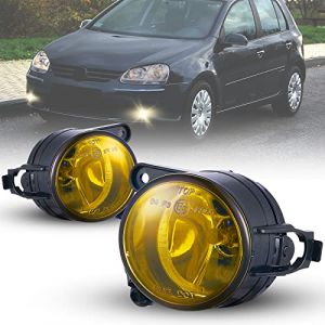Tula Motoren Feux anti-brouillard pour VW Golf V (1K1/1K5) 11/2004-06/2009 Ein Paar Lentille jaune HB4/9006 12V 51W R:1K0941700C L:1K0941699C (tula motoren, neuf)