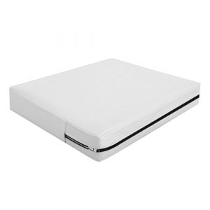 Housse Coussin Exterieur Impermeable, Housse Siège Canapé Protection Complète avec Fermeture Éclair, Amovibles Housse Assise Salon De Jardin Terrasse Caravane (Ivory,55×45×10cm) (YUNDU, neuf)