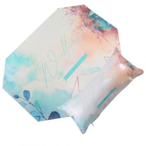 TOYZFRIENDY Coussin de Manucure Octogonal avec Tapis pour Mains Ensemble D’Outils Nail Art Décoratifs Confortable et Stable Salon de Beauté Formation et Usage Personnel à Domicile (Muliuin, neuf)