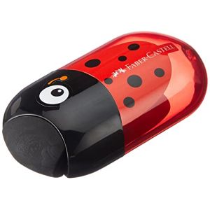 Faber-Castell 183526 Boîte à taille-crayon double coccinelle, y compris gomme (Micro Passion 76, neuf)
