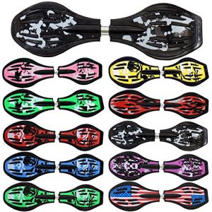FunTomia Waveboard Roulements à billes ABEC9 avec sac (différents designs de couleurs) (taches noir/blanc) (S+S Sportartikel GmbH, neuf)