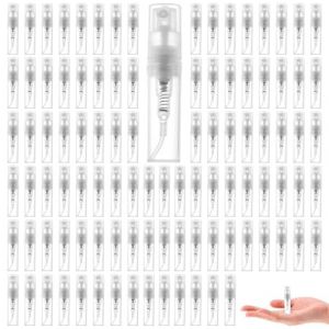 yotutun 100PCS Echantillon Parfum Vide, Mini Vaporisateur Parfum 2ML Transparents Vaporisateur Vide Flacon Spray Vide Voyage Portable Flacons Atomiseurs pour Eau Alcool Cosm&eacute;tique (ZEALBION SARL, neuf)
