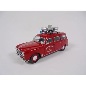 OPO 10 - Camion de Pompiers 1/43 Peugeot 403 Break Voiture de Diffusion d Alerte avec sir&egrave;ne - V&eacute;hicule l&eacute;ger Sapeurs Pompiers Hachette CPL45 (easy-shop-express, neuf)