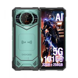 DOOGEE S200 X 5G Telephone Portable Incassable, 6.72" FHD+120GHz, 32GB RAM+ 512GB ROM, Cam&eacute;ra AI 100MP+20MP Vision Nocturne, NFC, AMOLED 1.32'Arri&egrave;re Ecran, Robuste Android 14 Smartphone Vert (LISA GRANTWU, neuf)