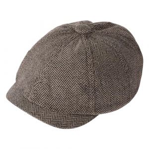 Lusofie Casquette Plate Homme Casquette Gavroche en Coton R&eacute;glable Cabbie Beret Homme Chapeau Irlandais de P&ecirc;che Chapeau de Golf Noir Taille Unique (Bincang, neuf)