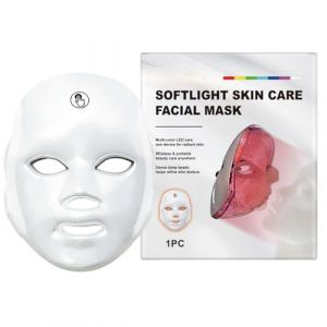 Masque Visage LED | Appareil de Soin Visage &agrave; Lumi&egrave;re Bleue | Cache-visage de Soins sans Fil &agrave; LED &agrave; Couleurs Multiples - Pour Femme Soin Maison Voyage Yoga Rajeunissement (changzhihaoxinqichefuwuyouxiangongsi, neuf)