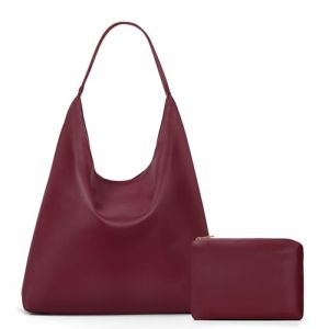 GSenhui Sac Fourre-Tout en Daim - Grand Sac de Shopping pour Femme - Sac à Main et à Bandoulière - Marron, B5-Bordeaux (GSenhui, neuf)