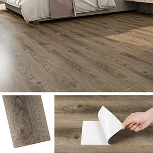 Livelynine 32 Dalles PVC Adhesive Sol Imitation Bois 90x15cm Lino Sol Adhesif Cuisine Lavable Revetement de Sols Adhesif pour Sols Chambre Salon Lame Adhesive Salle de Bain Dalle PVC Adhésif Murale (Livelynine Euro, neuf)