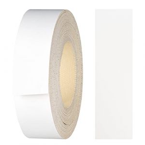 haggiy Ruban adhésif pour bords en mélamine avec adhésif thermofusible, 21 mm x 5 m, ruban adhésif thermocollant pour étagères et panneaux, décoration : blanc arctique (haggiy - a peha brand, neuf)