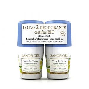 Sanoflore - D&eacute;odorant en bille vent de citrus 2x50Ml Bio - Livraison Gratuite Pour Les Commandes En France - Prix Par Unit&eacute; (ParapharmaQuiet, neuf)
