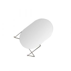 LIXSAZSE Miroir de maquillage en fer forgé, support stable, miroir de table, maquillage décoratif rotatif, idéal pour les chambres d'étudiants. (redenesly, neuf)