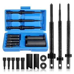 PORFOYO Kit D'extracteur de Roulement Int&eacute;rieur de Moto, 12 Pi&egrave;ces 9-23 mm D'outils de Extracteur Roulement, Ensemble D'extracteurs de Roulements Int&eacute;rieurs avec 5 Tailles de Clips Ouverts (IKSETERATA, neuf)