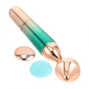 Rouleau De Massage Facial Portable : Pour Nourrir La Peau En Profondeur, Outil De Modelage Du Visage Avec Vibrations Pour Peaux Sensibles Et Utilisation En Voyage, Vert Clair, (Dnna Huang, neuf)