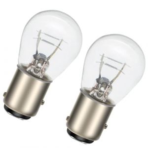 SOFOC-1157 BAY15D P21W/5W 7528 2057 2357 S25 Voiture/Bateaux & Camping-Cars Feu Clignotant Ampoule Combinée Feu de Position/Freins 24V 21W Blanc Chaud 2Pcs (Sofoc-EU, neuf)