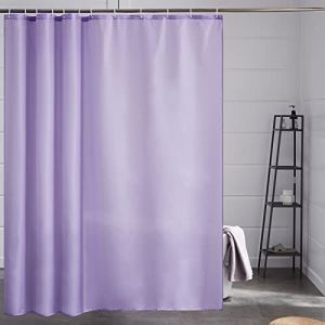 Furlinic Rideau Douche,200x200 cm,Lavable en Machine,Tissu Polyester,Mauve,Anti Moisissure,avec 12 Crochets,Rideaux Salle de Bain,Imperméable,Lesté (newpower, neuf)