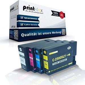 4 X Cartouches d'encre Compatibles pour Canon MAXIFY Ib4000 Série iB4050 Mb5000 Série MB5050 Mb5300 Série MB5350 PGI 2500 x l Pgi2500 XL BK C M Y – Bureau Quantum Série (Print-Klex GmbH & Co.KG, neuf)
