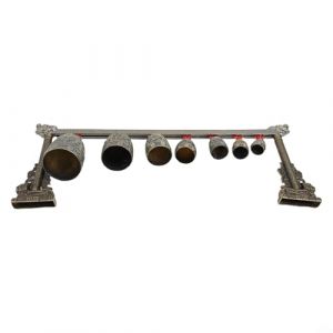 Gong de méditation chinois 7 cloches en bronze parfait pour les cours de yoga et les pratiques de pleine conscience (Getrichtag, neuf)