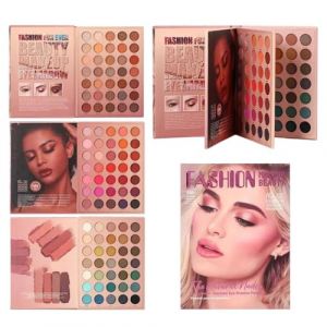 Palette de maquillage - 105 couleurs - Fard &agrave; paupi&egrave;res pliable et durable - Pour le visage, l'utilisation quotidienne, le bureau, les rendez-vous, les f&ecirc;tes, les bals, les mariages, les voyages, la (fanlibin, neuf)