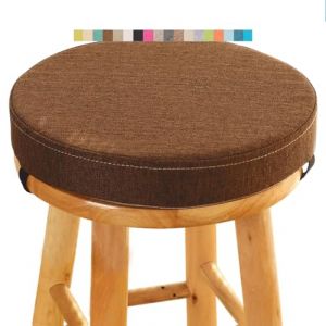 Coussin de Tabouret Ronde - Galette de Chaise Ronde Confortable - 30/35/40/45/50cm - Coussin de Chaise pour Salle &agrave; Manger, Cuisine, Bureau, Bar, Jardin, Int&eacute;rieur/Ext&eacute;rieur(A17,33x5CM/13.8x2inch) (Fengzi Comprehensive, neuf)