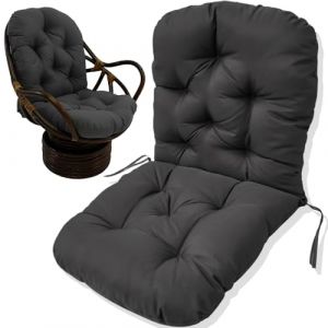 JIcloun Fauteuil en Rotin Pivotant Coussin pour Fauteuil À Bascule Intérieur Rocker Coussin Pivotant Pad de Remplacement pour Fauteuil Durable Doux Coussin,A14 (BVngHengYangShiQiDongXia, neuf)