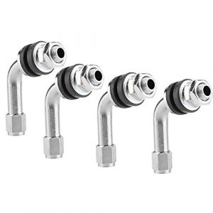 Tiges de Valve de Pneu, 4pcs Tiges de Valve de Pneu à Angle de 90 degrés pour Pneu de Moto de Voiturevalve Pneu Moto coudée Valve coudé Voiture Valve coudé Voiture (Reminnbor, neuf)