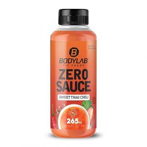 Bodylab24 Zero Sauce Piment Doux Thaï 265ml, pauvre en calories, seulement 3-9 kcal par portion de 15g, réduite en graisses et en sucres, parfaite pour affiner les plats (vitafy, neuf)