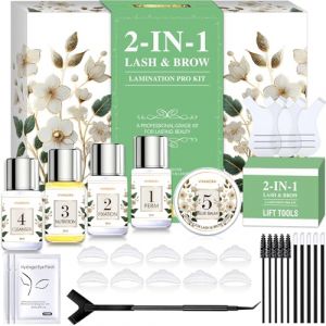 2-IN-1 Kit Rehaussement de Cils and Brow Lift Kit Sourcil, Professional Lash Lift Kit & Kit Brow Lift Sourcil for Fuller Brows & Long-Lasting Curl, At Home Salon-Quality DIY Kit with Easy Instructions (Vivandra-FR, neuf)