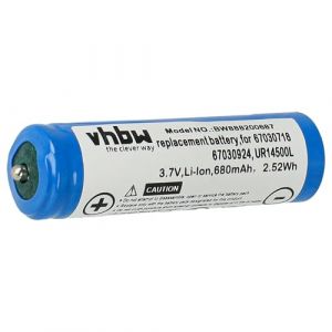 vhbw Batterie Compatible avec Panasonic ER-FGP82, ER-FGP84, ER-FGP86, ER-GP62, ER-HGP80, ER-HGP82 Rasoir Tondeuse électrique (680mAh, 3,7V, Li-ION) (ElectroPapa, neuf)
