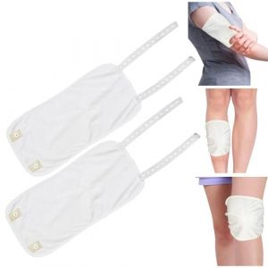 Enveloppe d'huile de ricin fuite à l'épreuve d'huile de ricin réutilisable enveloppe d'huile de ricin souplable Packs d'huile de ricin souple pour genoux, veaux, coude, poignet (huile non incluse) (MUkhgf, neuf)