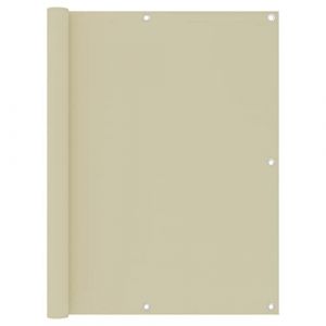 vidaXL Ecran de Balcon Brise-Vue Brise-Vent Store de Jardin Protection d'Intimité Extérieur Crème 120x400 cm Tissu Oxford (vidaXL FR, neuf)