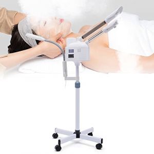 3 en 1 Vapozon Vapeur facial à l'ozone Professionnel Sauna Facial Nettoyage de Pores Facial Steamer avec Lumière LED et loupe pour Salon, Spa Machine de Beauté, Grande capacité 1000 ml (Aninze, neuf)