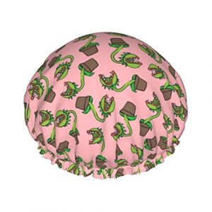 Bonnet de douche imperméable pour plante carnivore en pot, bonnet de bain élastique pour cheveux, protection de l'environnement, bonnet de bain pour cheveux, double couche imperméable (MiddleWen, neuf)