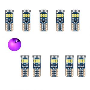YOUNLEN 10 Pieces Ampoule LED W5W T10 194 (Rose),Ampoule T10 LED,Canbus Sans Erreur,12V,396LM,18SMD 2016 Puces,168 Ampoule LED,Conception Non Polaire,éClairage IntéRieur De Voiture,Plafonnier (YOUNLEN Store, neuf)